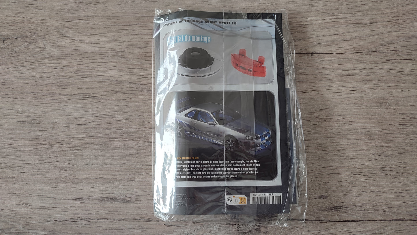 Lot pièces du fascicule numéro 7 n°7 pièce détachée Nissan Skyline GT-R R34 Fast & Furious de Brian O'Conner 1/8 1/8e 1/8ème Altaya #D82