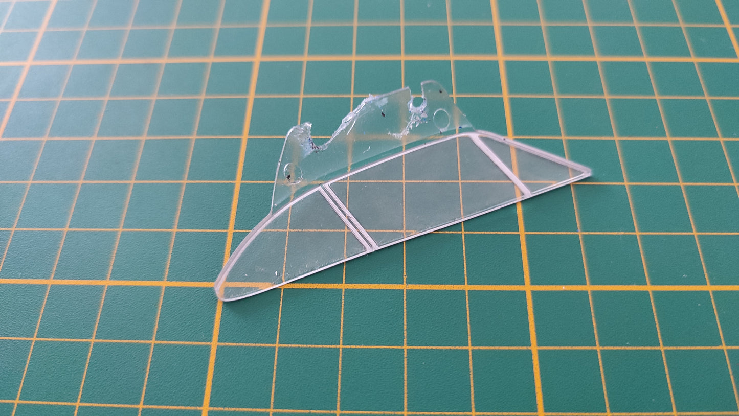 Lot vitres latérales pièce détachée miniature Altaya Renault Alpine A110 Wrc 1/18 1/18e 1/18ème #C10