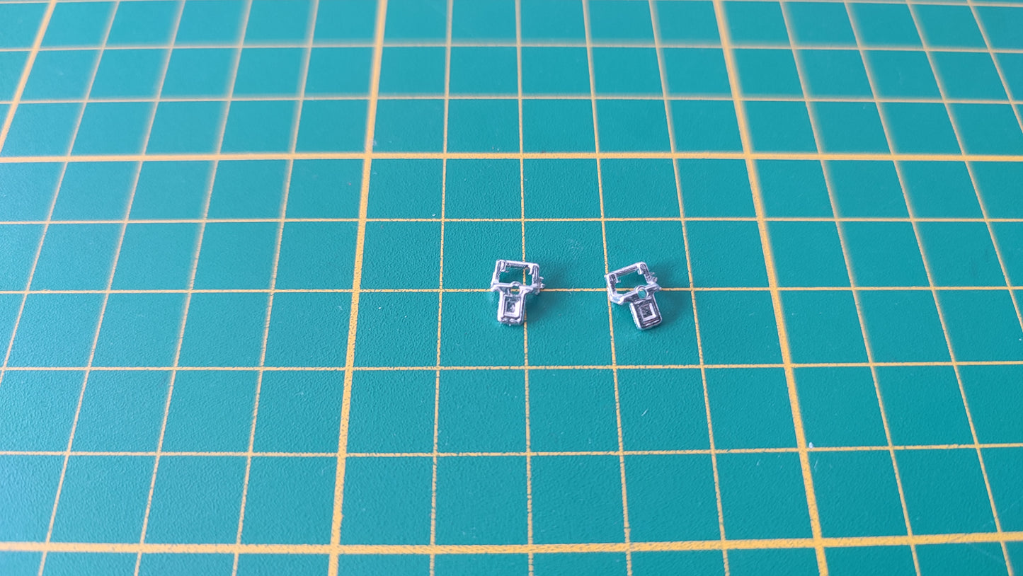 Lot x2 accroches ceinture pièce détachée miniature Burago Bburago Ferrari Gto 1984 1/18 1/18e 1/18ème #D07