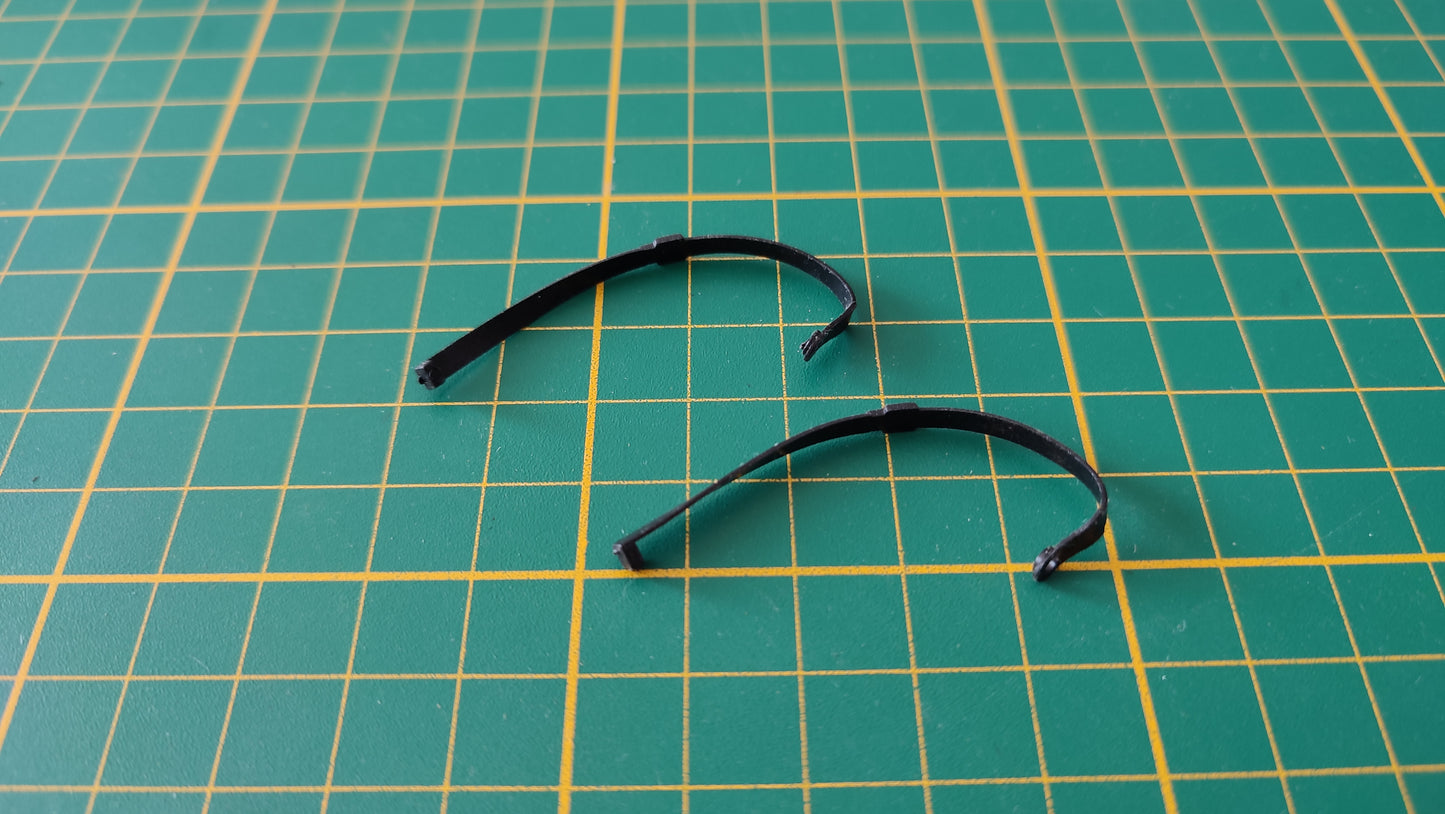 Lot x2 ceintures arrière pièce détachée miniature Maisto Bmw 850i 1/18 1/18e 1/18ème #C95