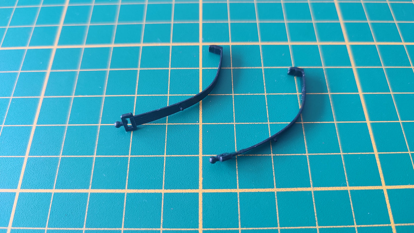 Lot x2 ceintures sans accroche pièce détachée miniature Burago Bburago Ferrari Gto 1984 1/18 1/18e 1/18ème #D07