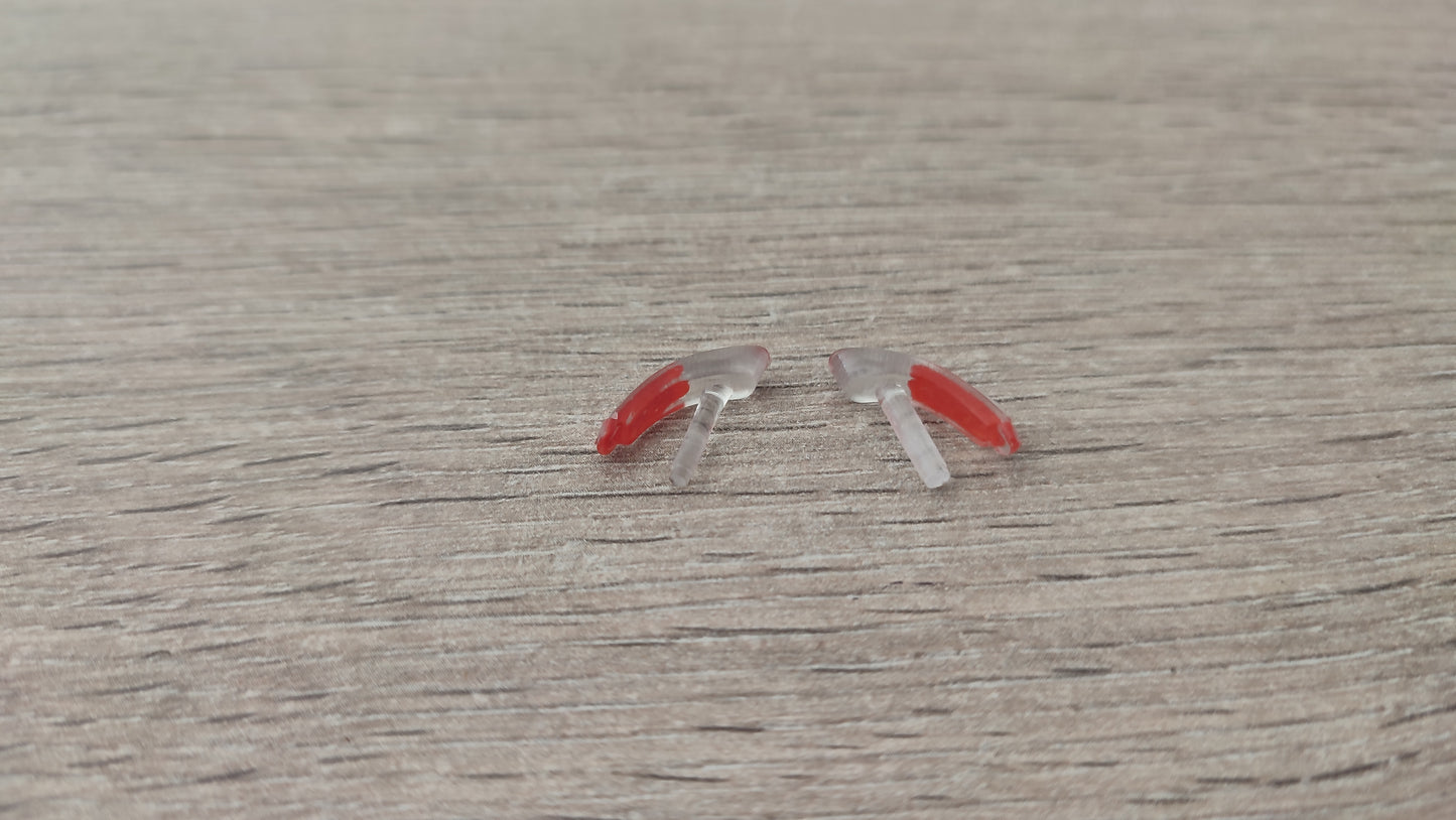 Lot x2 clignotant avant pièce détachée miniature Bburago Burago Chevrolet Corvette C5 1997 coupé 1/18 1/18e 1/18ème #D11