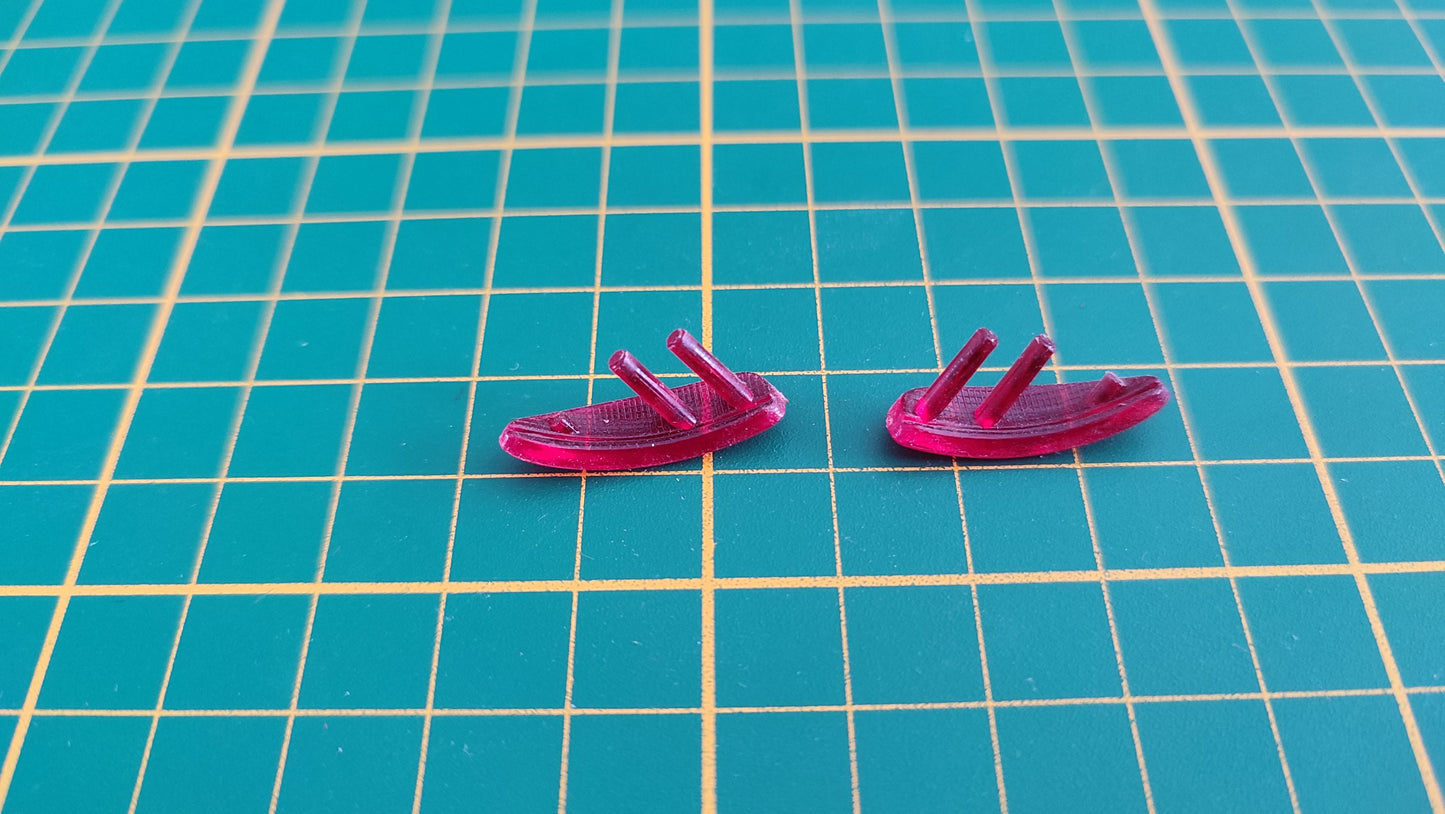 Lot x2 grand phares arrière pièce détachée miniature Burago Bburago Dodge Viper RT10 1/18 1/18e 1/18ème #C71