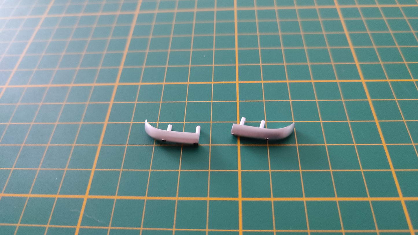 Lot x2 pare-chocs arrière pièce détachée miniature Altaya Renault Alpine A110 Wrc 1/18 1/18e 1/18ème #C10