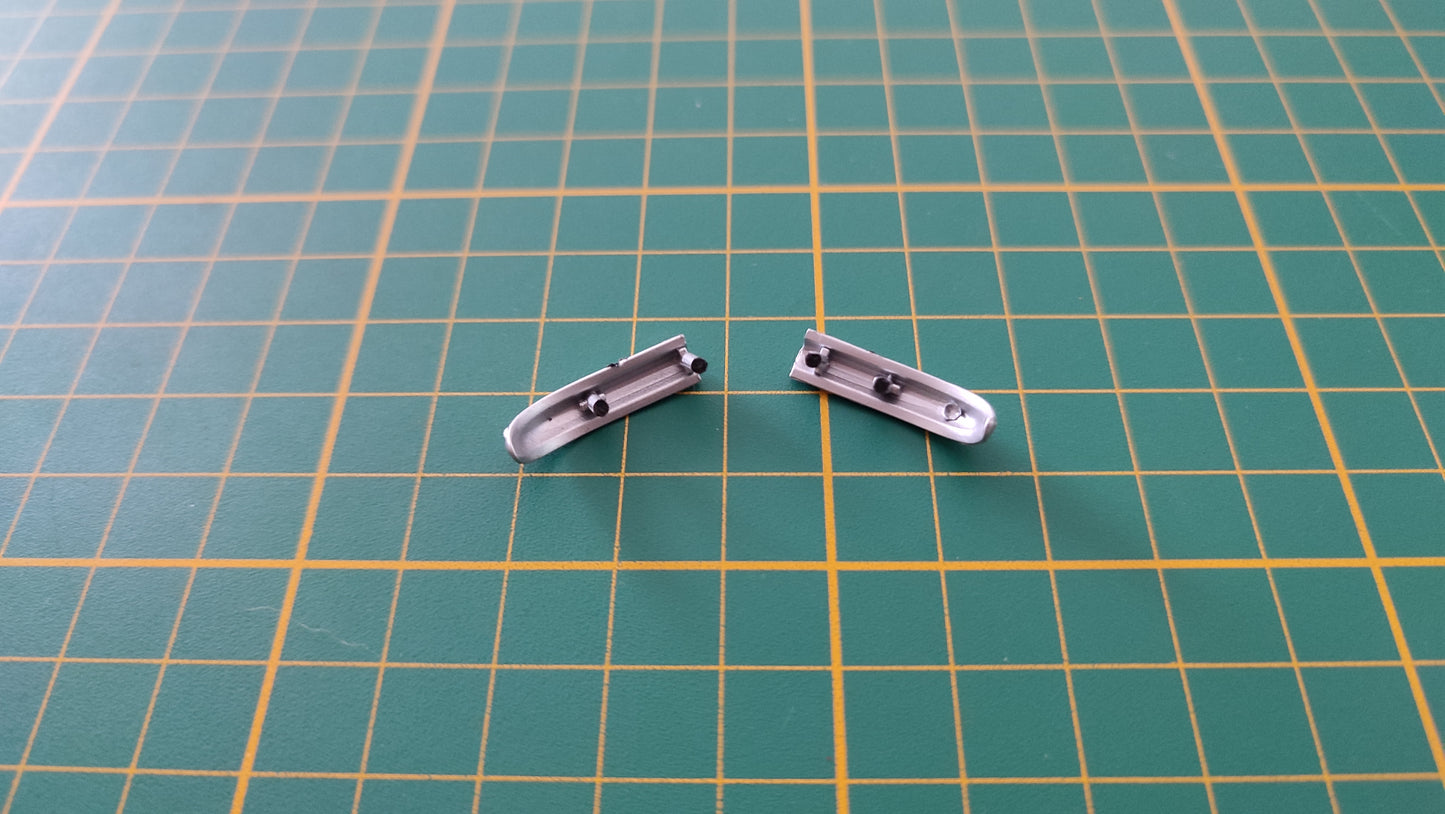 Lot x2 pare-chocs arrière pièce détachée miniature Altaya Renault Alpine A110 Wrc 1/18 1/18e 1/18ème #C10