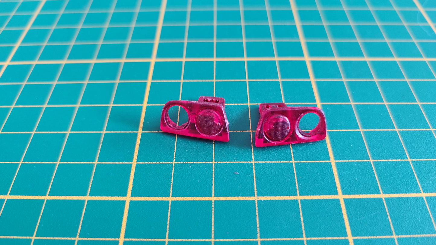 Lot x2 phares arrière pièce détachée miniature Burago Bburago Lamborghini Diablo 1990 1/18 1/18e 1/18ème #D04