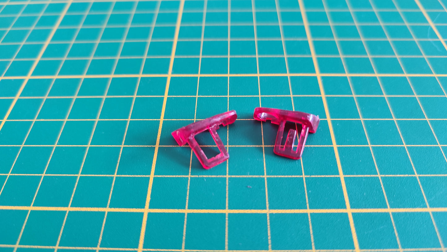 Lot x2 phares arrière pièce détachée miniature Burago Bburago Lamborghini Diablo 1990 1/18 1/18e 1/18ème #D04