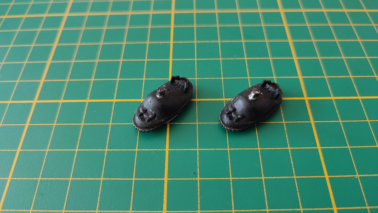 Lot x2 phares avant pièce détachée miniature Tonka Polistil Lamborghini Miura 1/18 1/18e 1/18ème #D25
