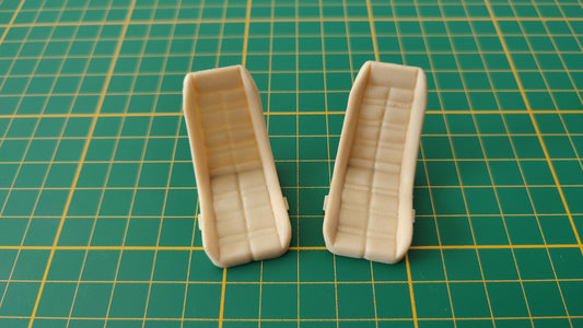 Lot x2 sièges pièce détachée miniature Burago Bburago Lamborghini Countach 1988 1/18 1/18e 1/18ème #C77