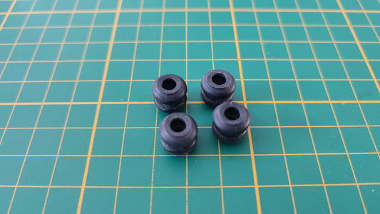 Lot x4 plots caoutchouc bloc optique pièce détachée console de jeux Nintendo Gamecube DOL-001 (EUR) #E01