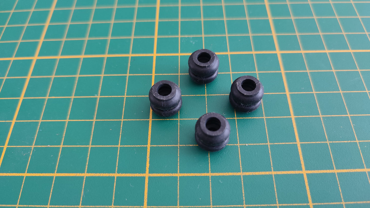 Lot x4 plots caoutchouc bloc optique pièce détachée console de jeux Nintendo Gamecube DOL-001 (EUR) #E58