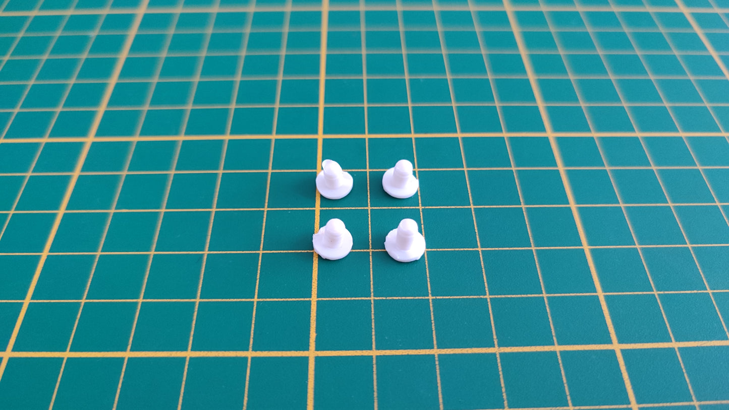 Lot x4 supports blanc interne pièce détachée miniature Maisto Bmw 502 1955 1/18 1/18e 1/18ème #C63