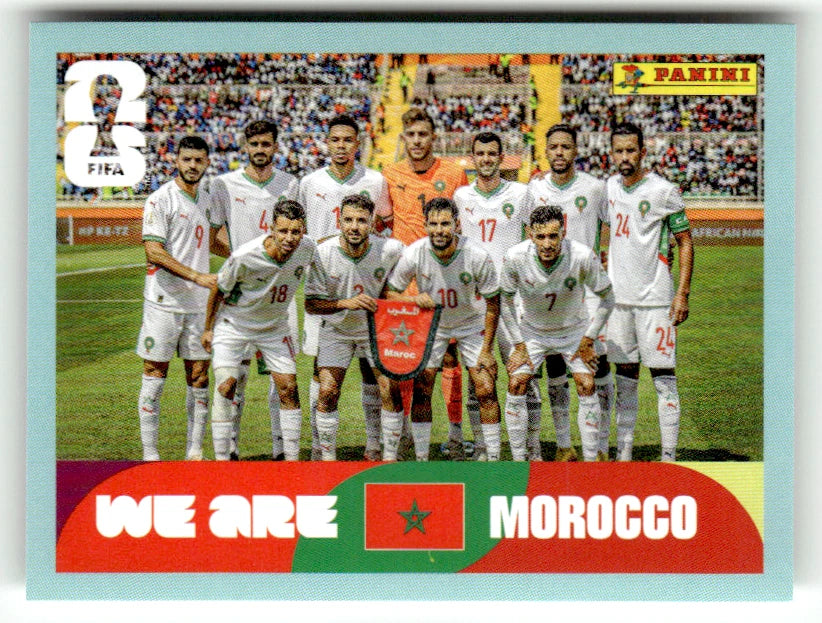 MAR 13 équipe du Maroc - Sticker autocollant Panini Coupe du Monde FIFA 2026 Maroc - Pièce détachée