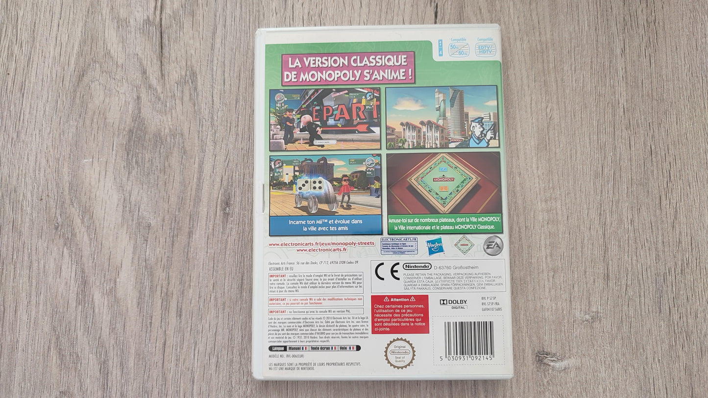 Monopoly Streets jeu vidéo console de jeux Nintendo Wii #SP