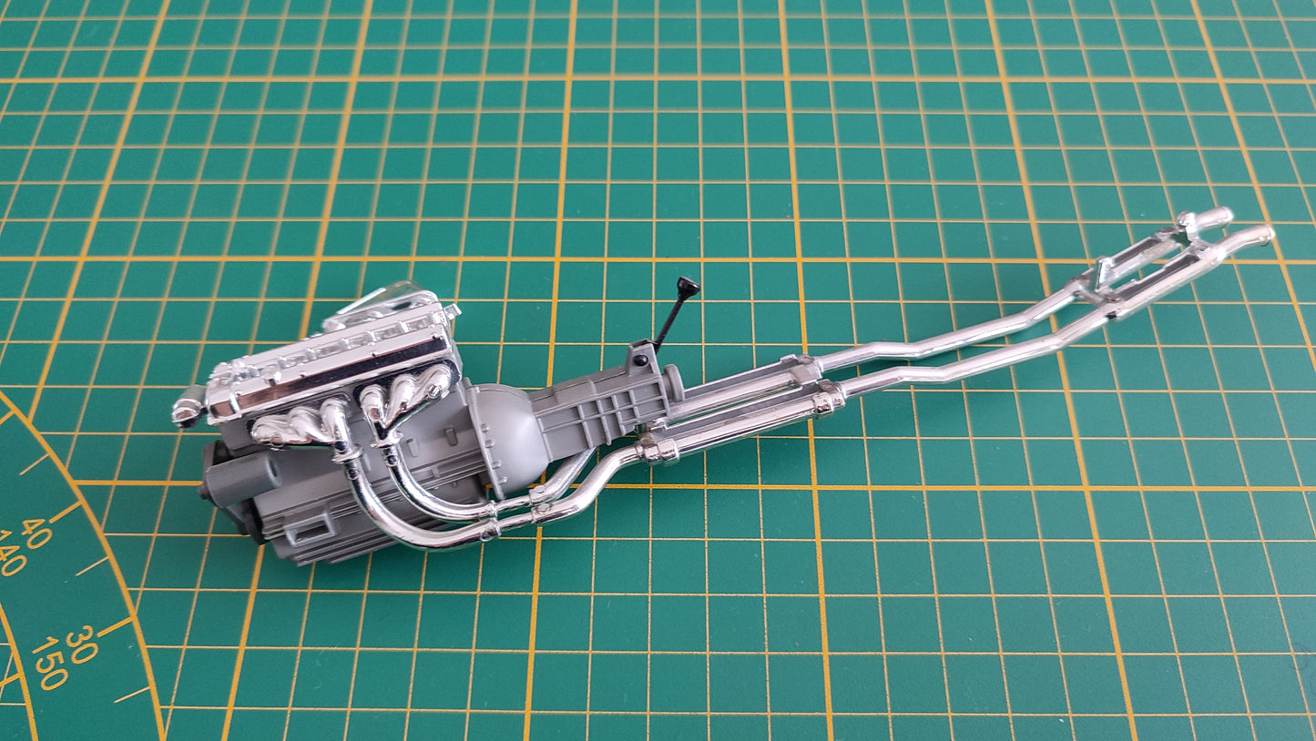 Moteur pièce détachée miniature Bburago Burago Jaguar type E 1961 1/18 1/18e 1/18ème #C35