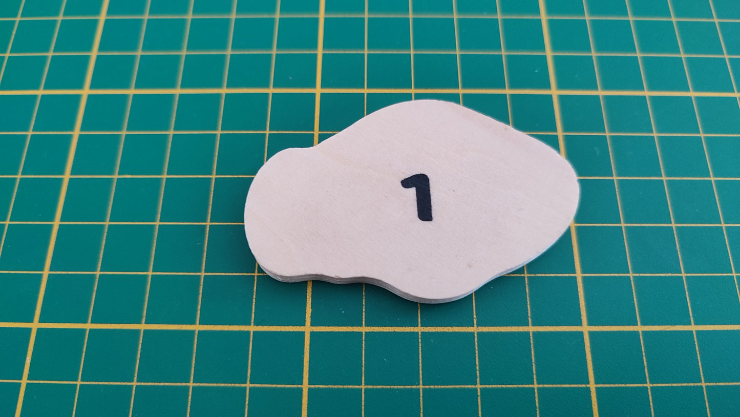 Motif animal n°3 pièce détachée jeu de société Playtive Jeu de pêche à la ligne #C67