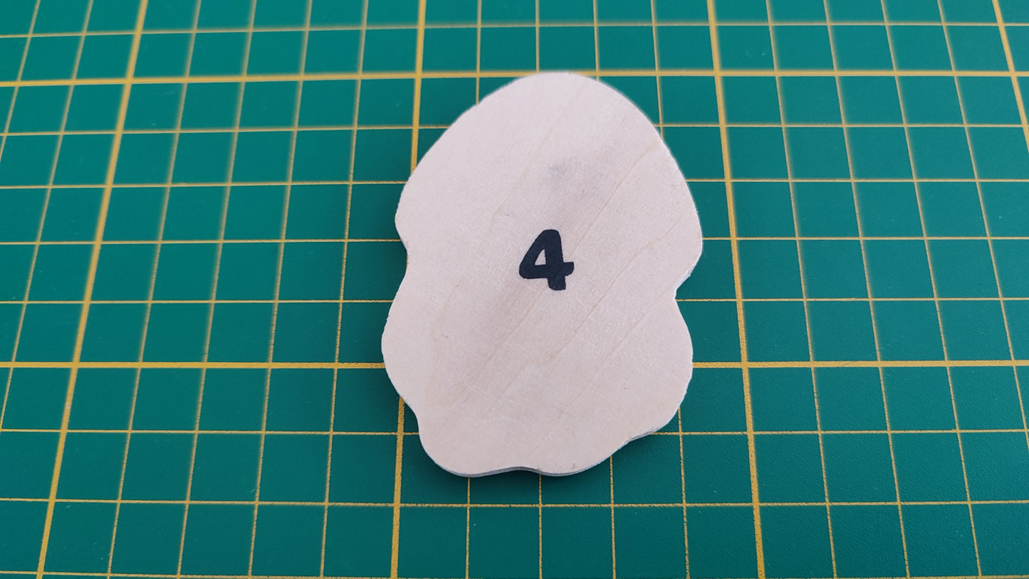 Motif animal n°6 pièce détachée jeu de société Playtive Jeu de pêche à la ligne #C67