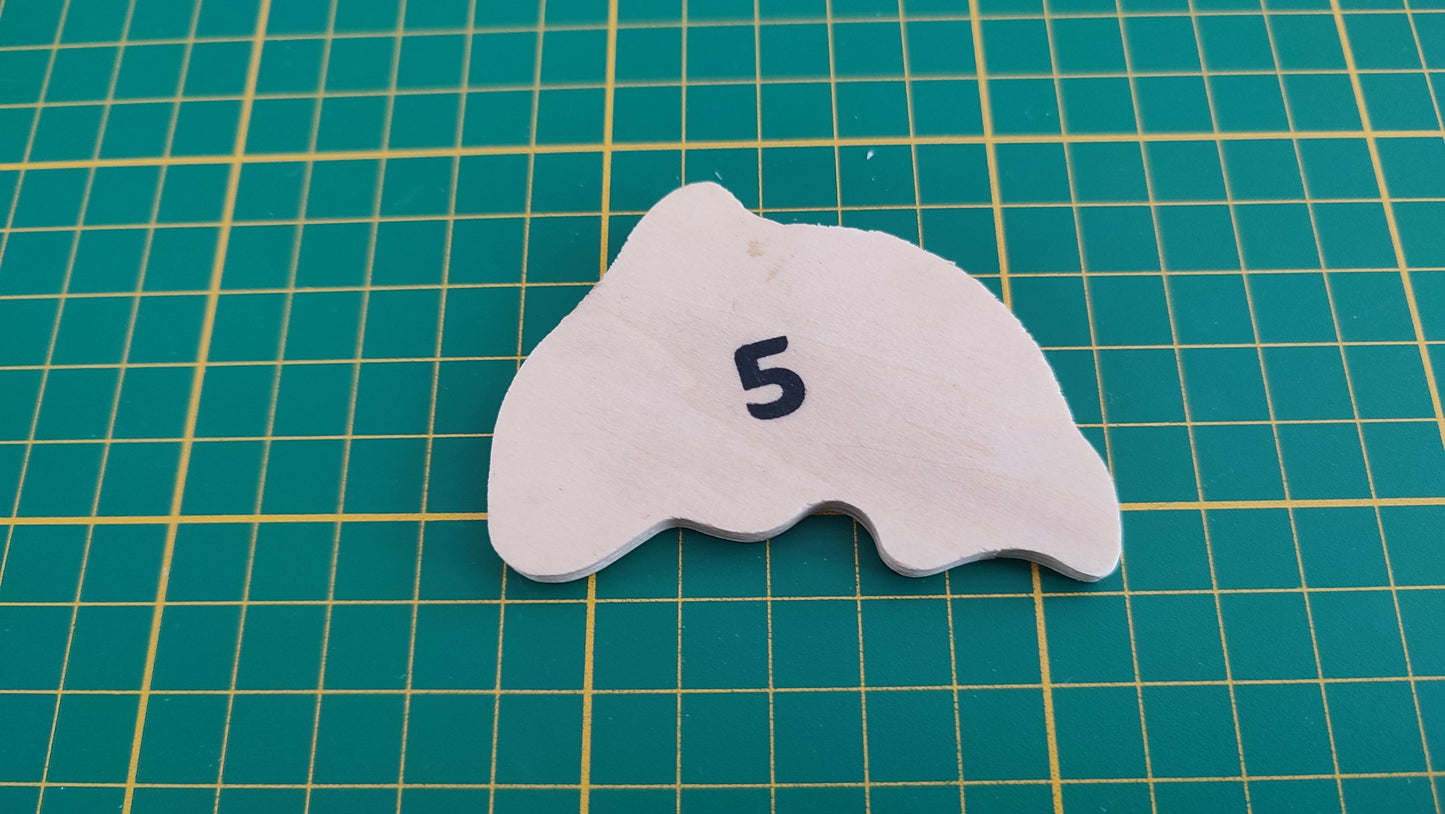 Motif animal n°8 pièce détachée jeu de société Playtive Jeu de pêche à la ligne #C67