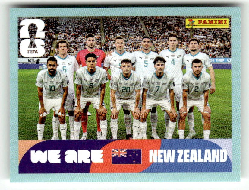 NZL 13 Photo de l'équipe - Sticker autocollant Panini Coupe du Monde FIFA 2026 Nouvelle-Zélande - Pièce détachée