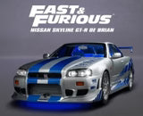 Lot fascicule avec pièces numéro 103 n°103 Nissan Skyline GT-R R34 Fast & Furious de Brian O'Conner 1/8 1/8e 1/8ème Altaya
