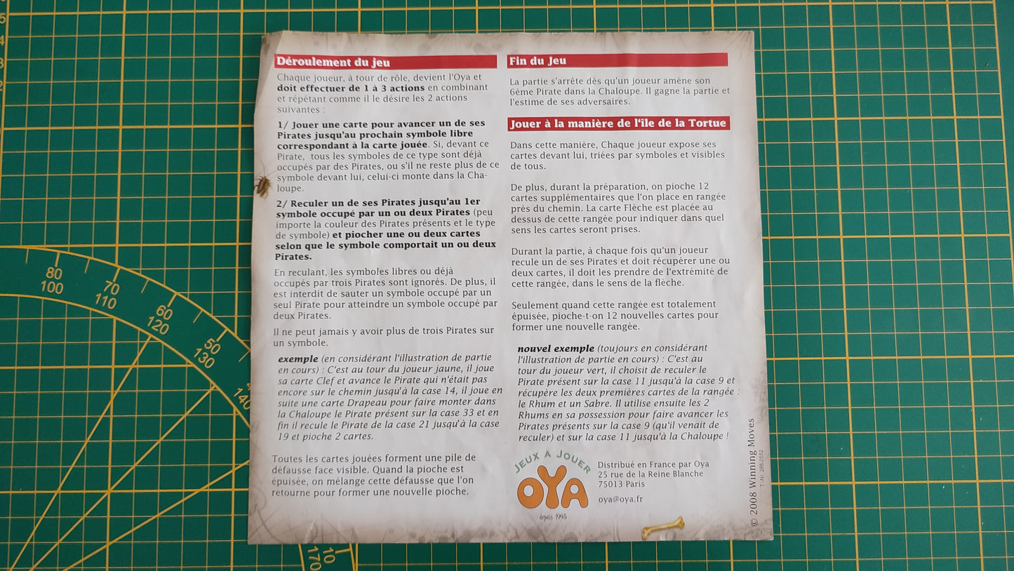 Notice règle du jeu pièce détachée jeu de société Cartagena L'évasion 2009 Leo Colovini #C54