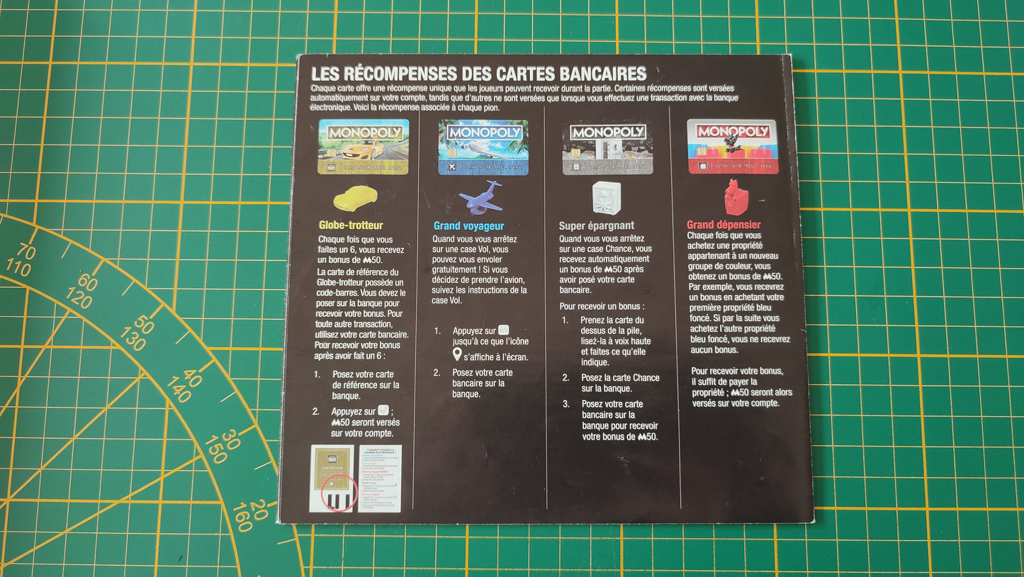 Notice règles du jeu pièce détachée jeu de société Monopoly Super électronique #D75