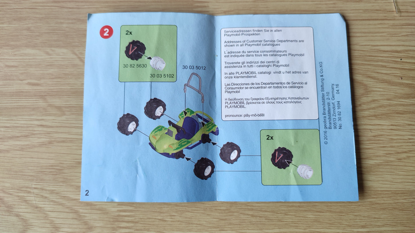 Notice seule dans l'état Playmobil 6982 Surfer et buggy #SPDF