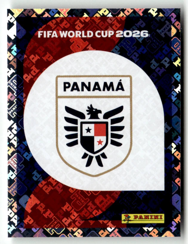 PAN 1 Panama Logo - Sticker autocollant Panini Coupe du Monde FIFA 2026 Panama - Pièce détachée