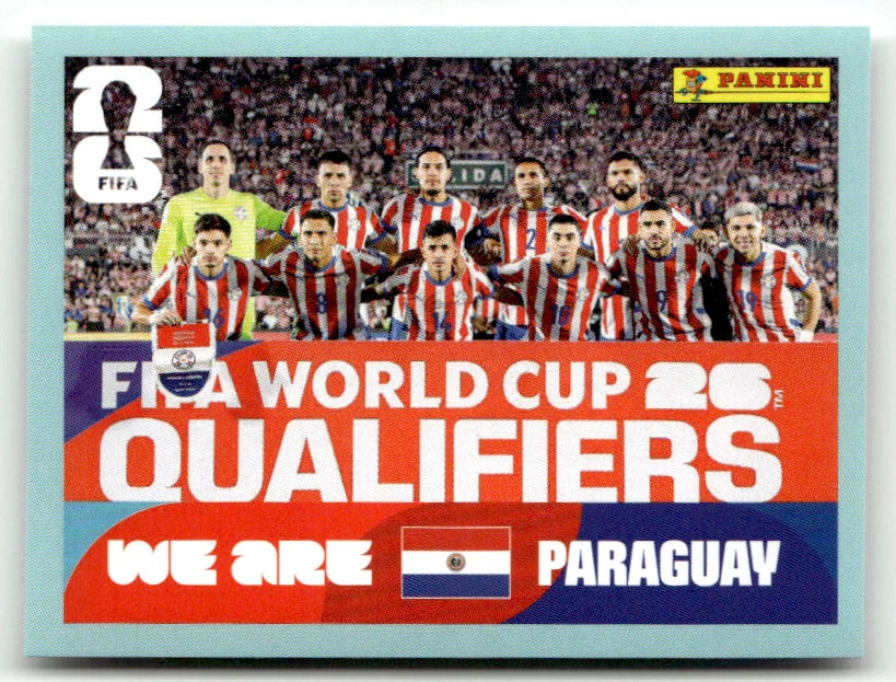 PAR 13 Equipe Paraguay - Sticker autocollant Panini Coupe du Monde FIFA 2026 Paraguay - Pièce détachée