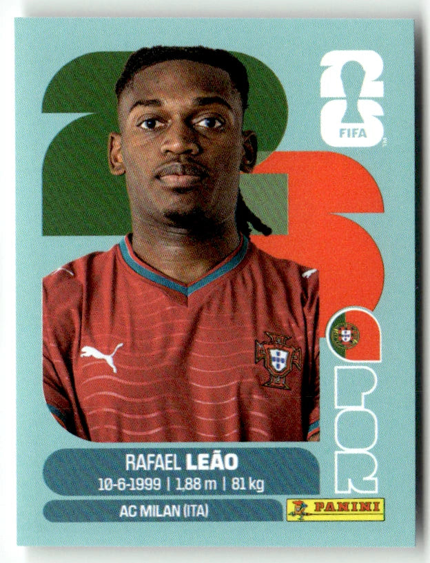 POR 20 Rafael Leão - Sticker autocollant Panini Coupe du Monde FIFA 2026 Portugal - Pièce détachée