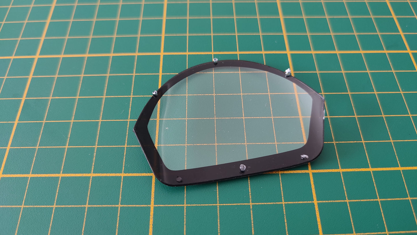 Pare-brise arrière pièce détachée miniature Jada Toys Dodge Viper SRT10 2008 1/24 1/24e 1/24ème #E24