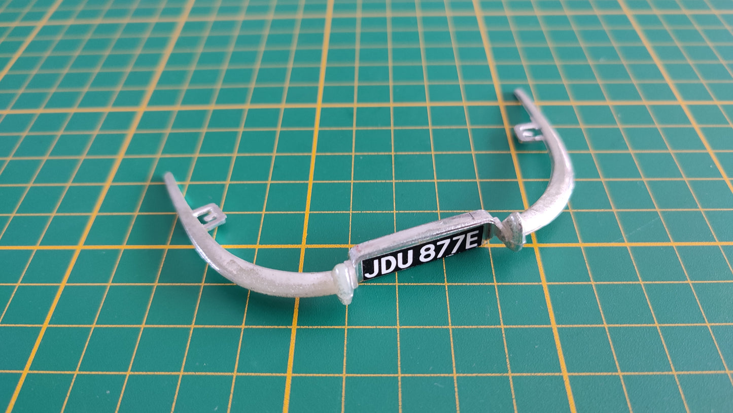 Pare-chocs arrière pièce détachée miniature Bburago Burago Jaguar type E 1961 1/18 1/18e 1/18ème #C64