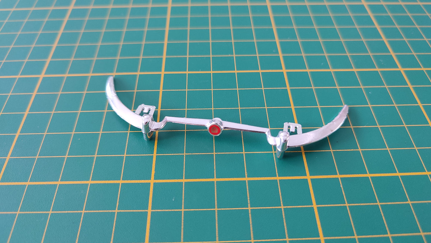 Pare-chocs avant pièce détachée miniature Bburago Burago Jaguar type E 1961 1/18 1/18e 1/18ème #B88