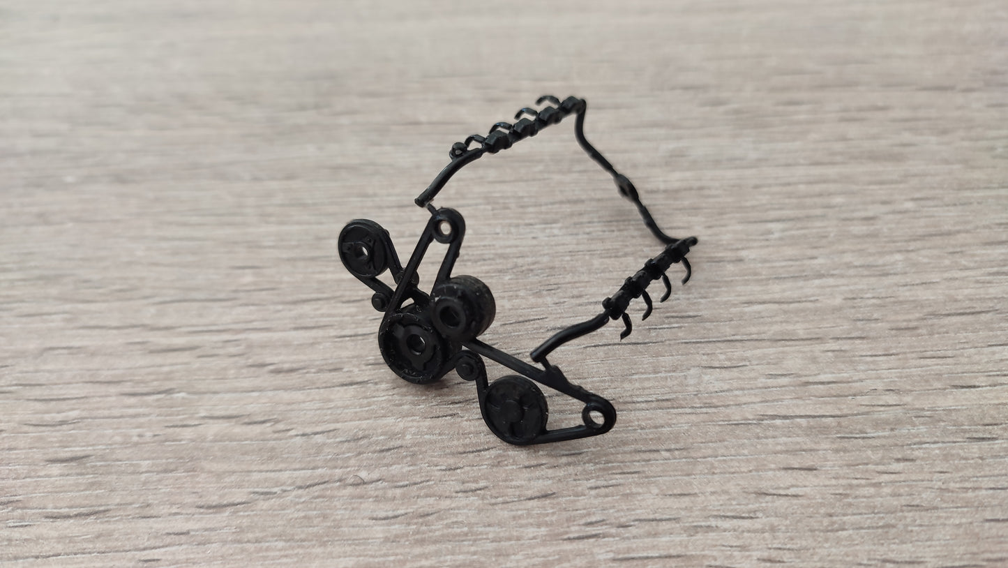 Partie moteur 1 pièce détachée miniature Bburago Burago Chevrolet Corvette C5 1997 coupé 1/18 1/18e 1/18ème #D11