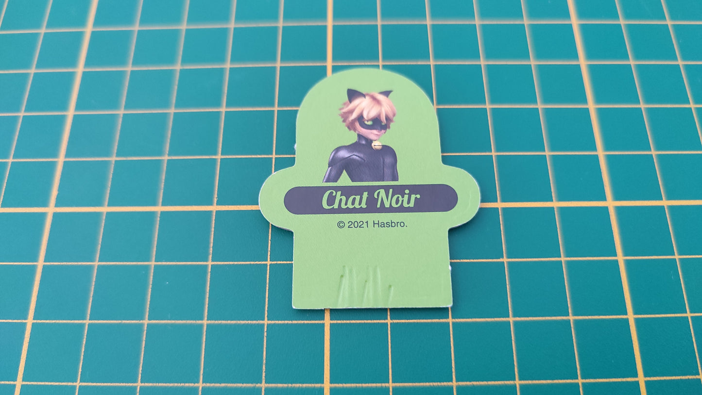 Personnage Chat Noir pièce détachée jeu de société Cluedo Junior Miraculous Winning Moves #B84