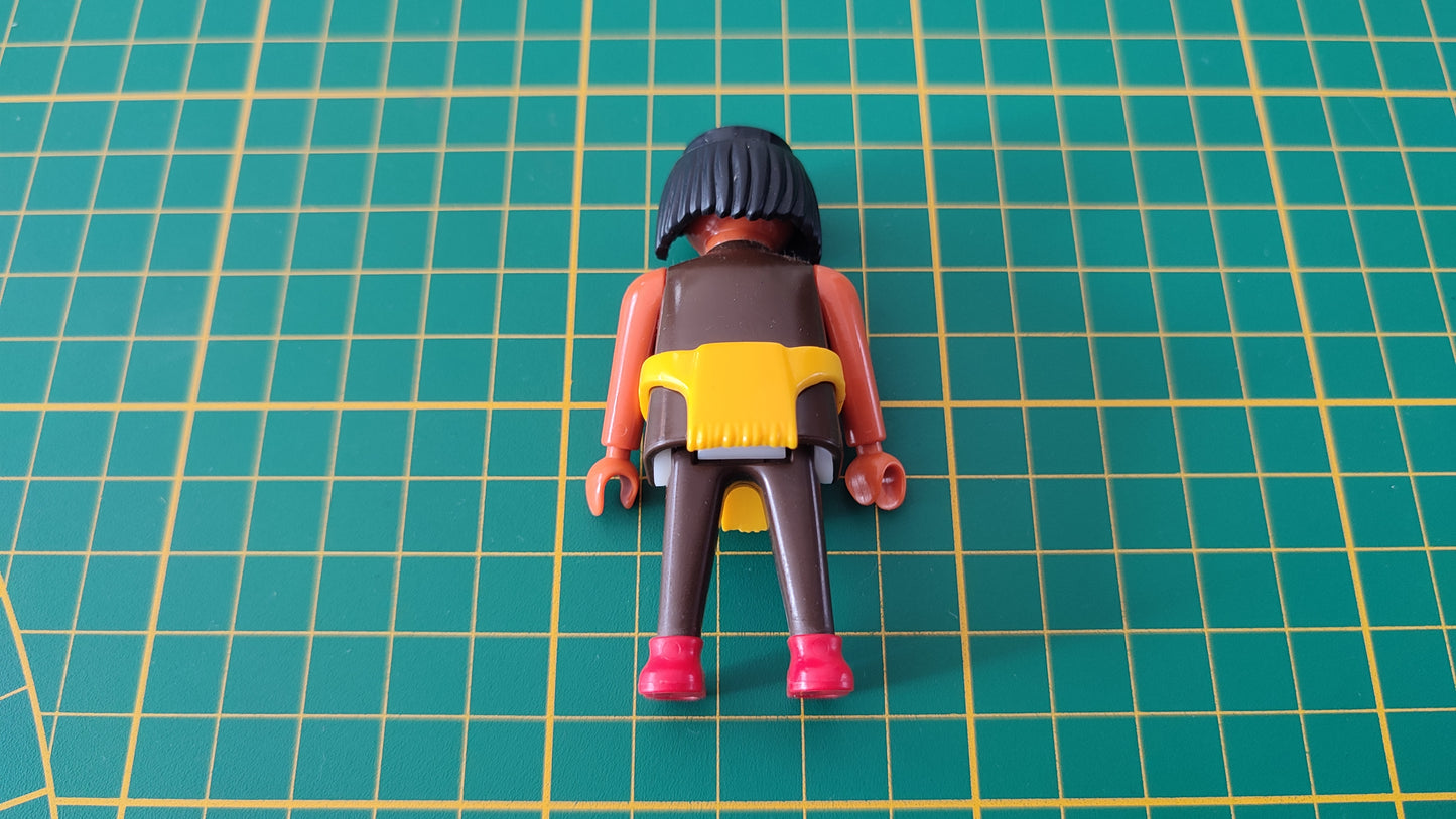 Personnage Chef indien bottes rouges référence 30 00 9422 pièce détachée Playmobil #B85