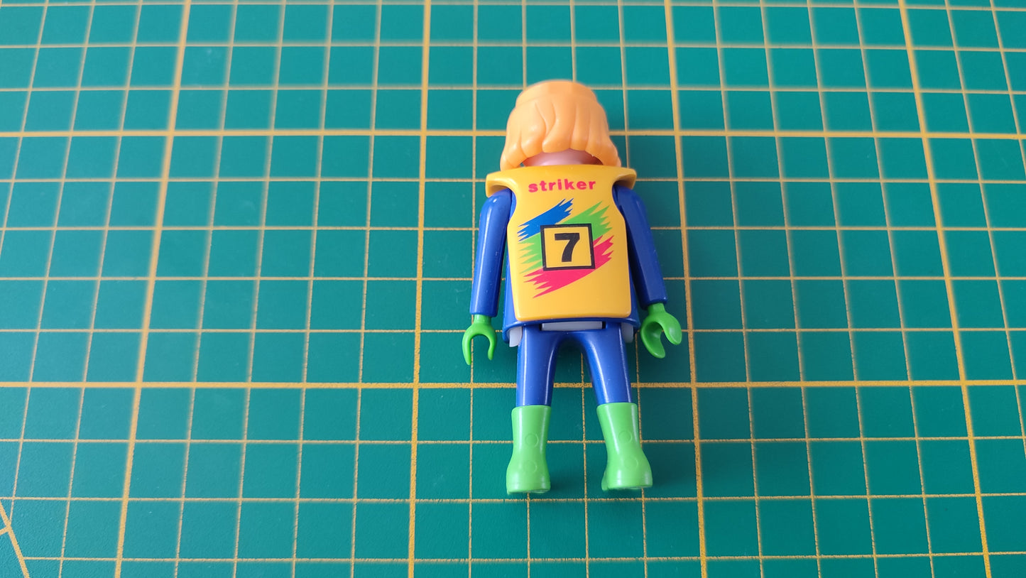 Personnage cycliste motard numéro 7 pièce détachée Playmobil #E56