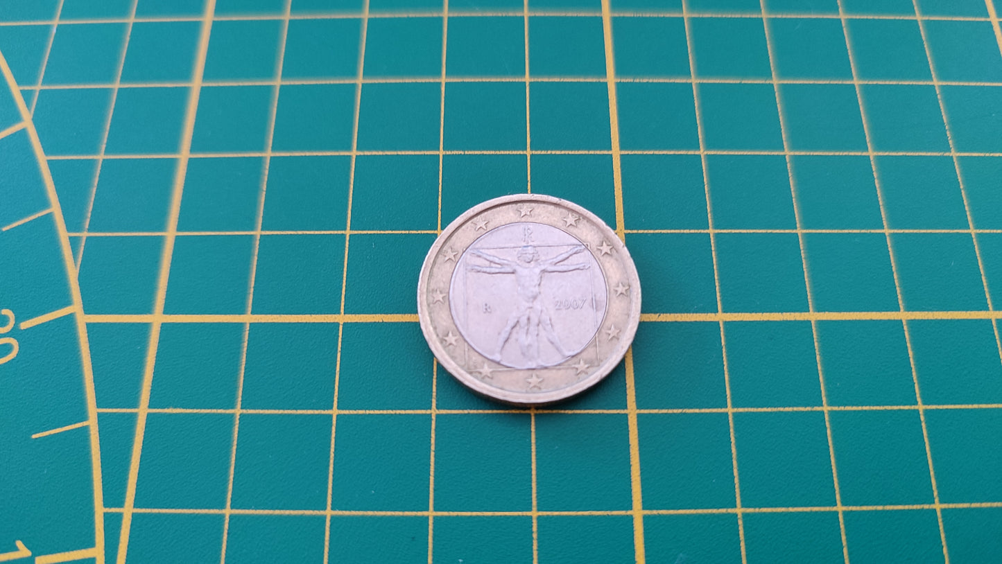 Pièce de 1 euro Italie 2007 Pièce de monnaie #C12
