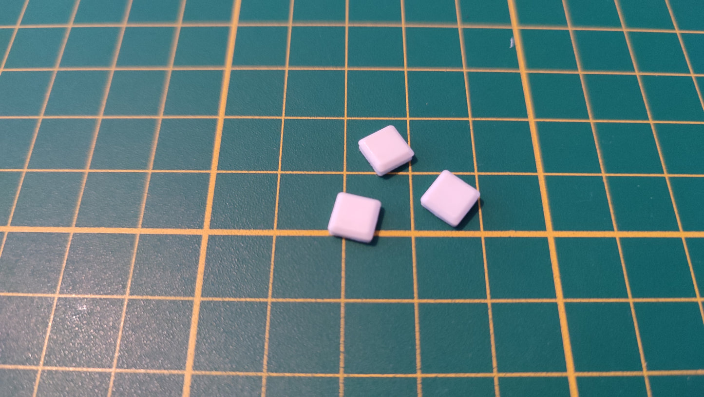 Pied caoutchouc carré x3 pièce détachée console de jeux Nintendo Wii RVL-001 EUR #D58