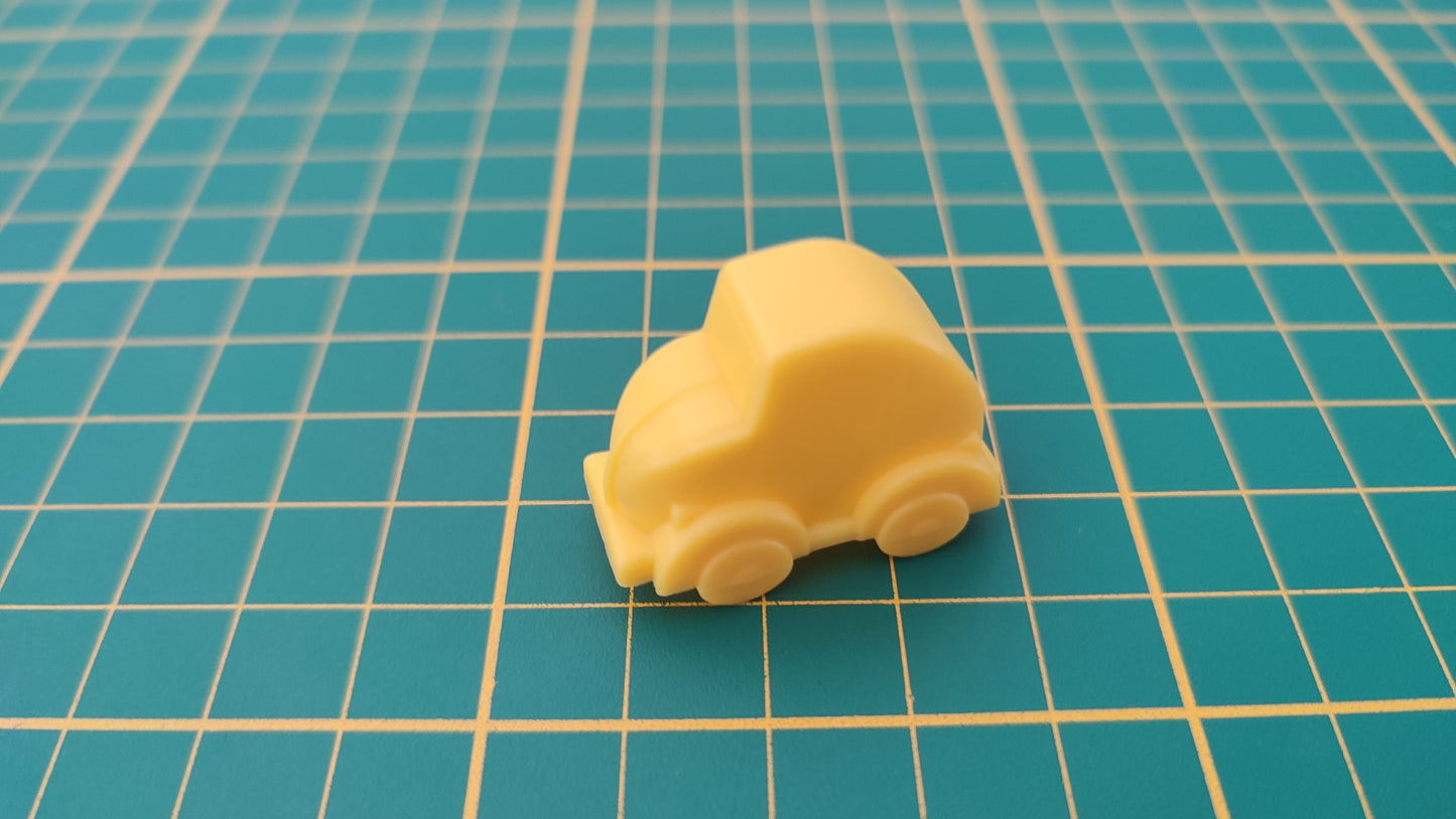 Pion voiture jaune pièce détachée jeu de société Monopoly junior à la fête foraine Hasbro #B83