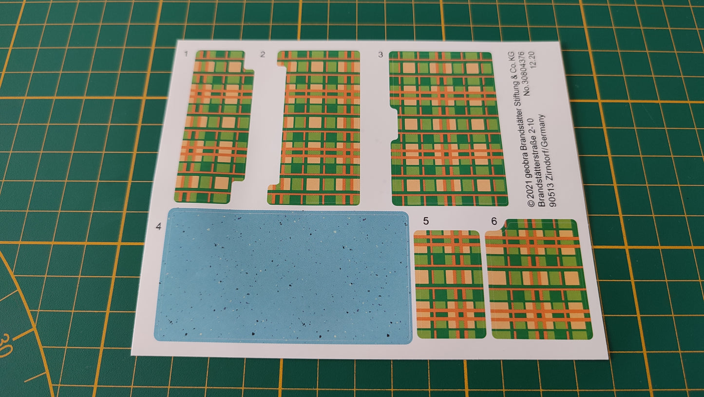 Planche d'autocollant 70176 référence 30 80 4376 pièce détachée Playmobil #B85