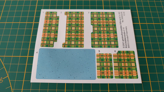 Planche d'autocollant 70176 référence 30 80 4376 pièce détachée Playmobil #B85