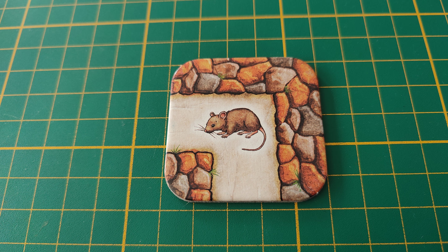 Plaque couloir angle rat pièce détachée jeu de société Labyrinthe Ravensburger #D64