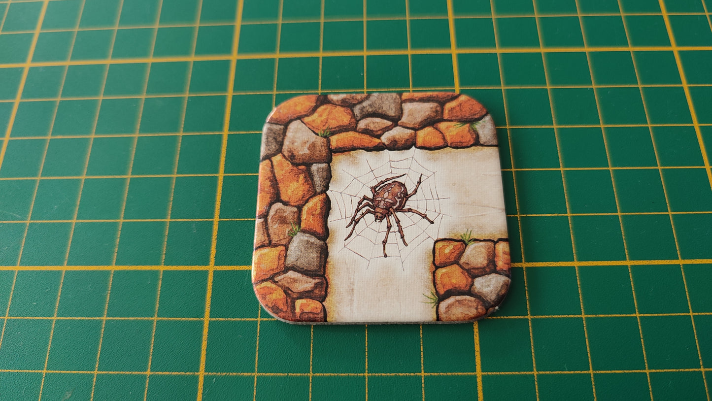 Plaque couloir angle araignée pièce détachée jeu de société Labyrinthe Ravensburger #D64