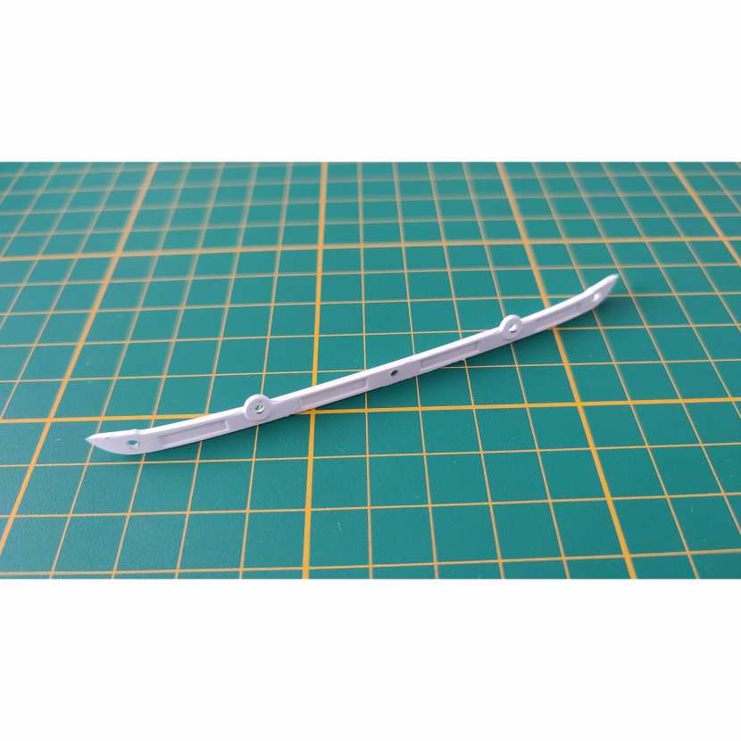 Plaque de fixation des charnières 94C pièce détachée Porsche 911 Carrera RS 2.7 1/8 1/8ème Altaya #B37