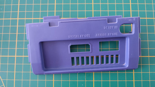 Plasturgie cache arrière 1-2 pièce détachée console de jeux Nintendo Gamecube DOL-001 (EUR) #E37