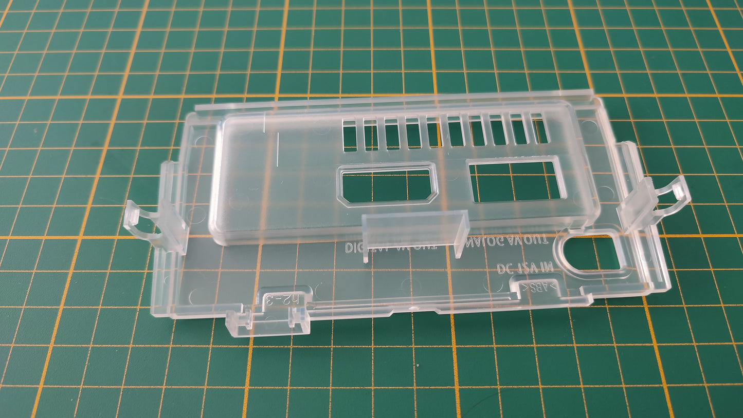 Plasturgie cache arrière blanc transparent pièce détachée pour console de jeux Nintendo Game cube DOL-001