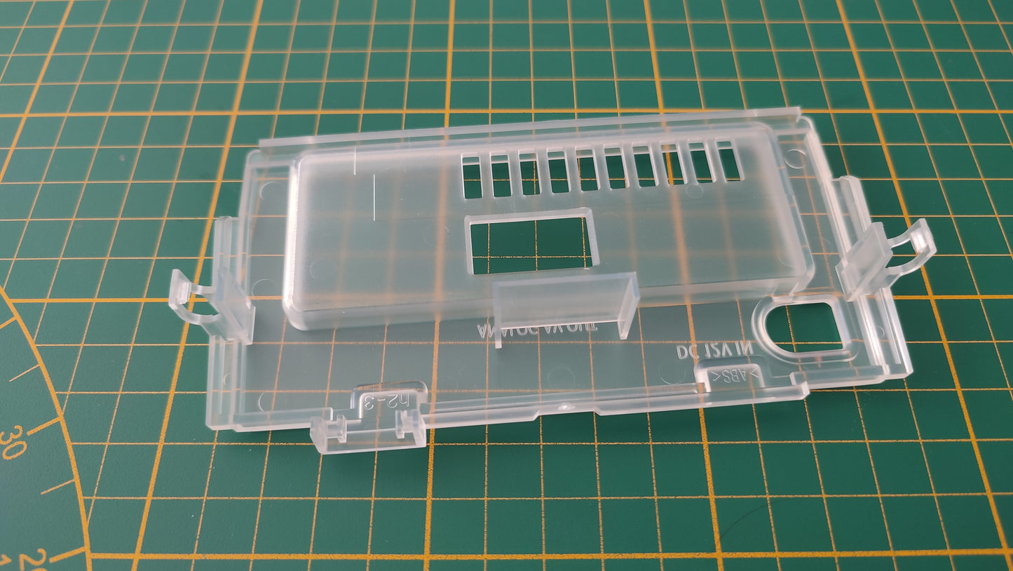 Plasturgie cache arrière blanc transparent pièce détachée pour console de jeux Nintendo Game cube DOL-101