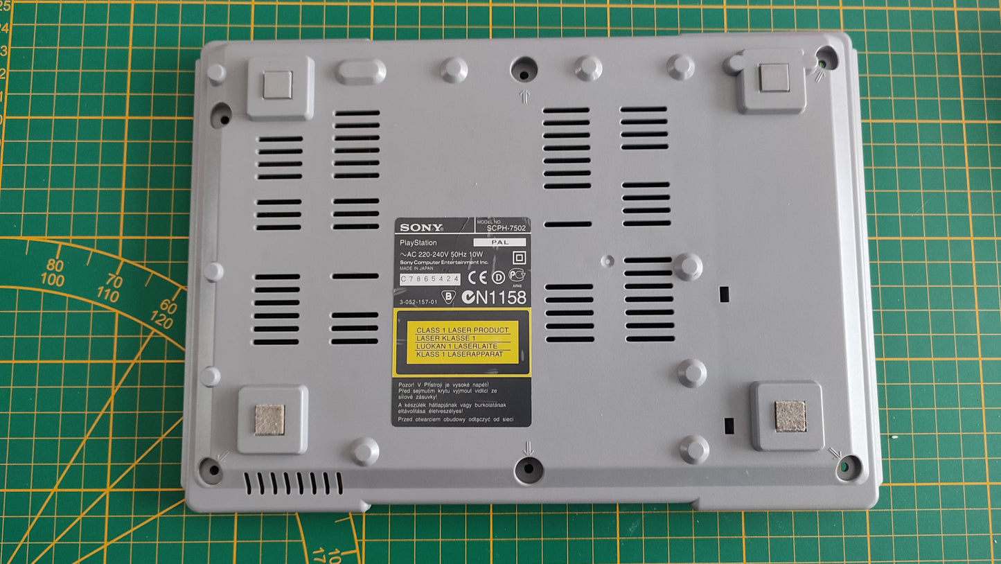 Plasturgie coque inférieure H8-2 pièce détachée console de jeux Sony Playstation 1 Ps1 SCPH-7502 #C37