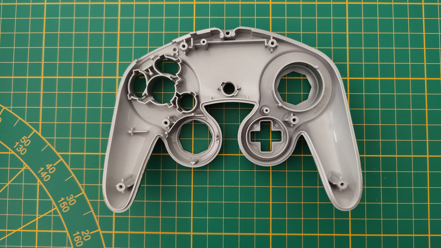 Plasturgie supérieure H7-1 pièce détachée manette console de jeux Nintendo Gamecube DOL-003 grise #C24